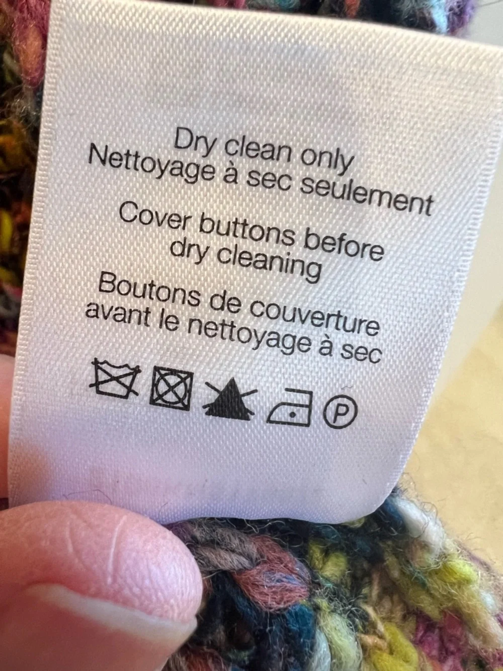 Veronica Beard Multicolor Open-Front Knit Cardigan - Pink, Yellow, Green - Picture 5 of 5